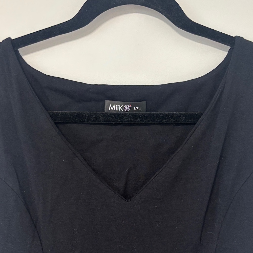 Miik Classic Black Mini Fit and Flare Dress - Picture 3 of 7